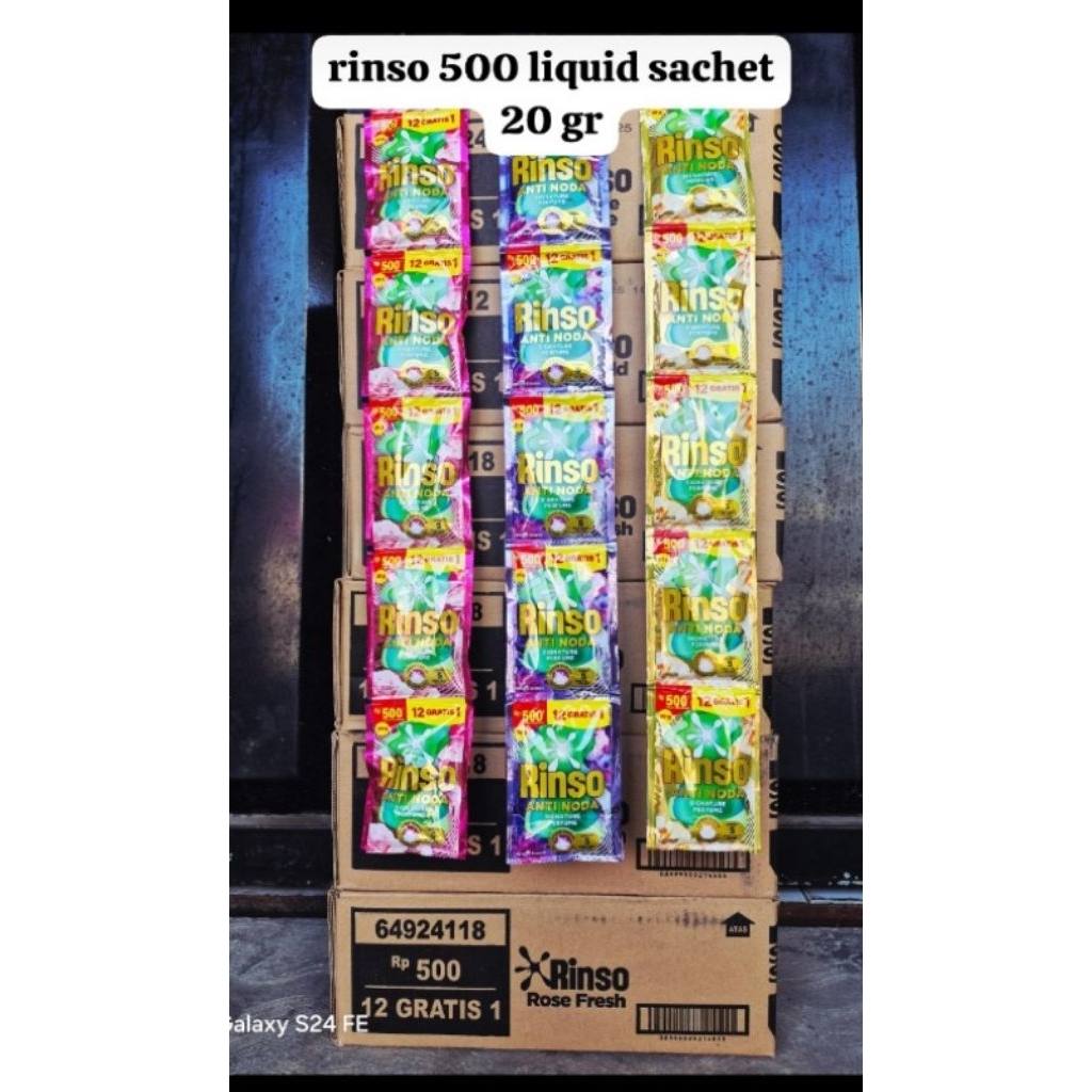 RINSO 500 LIQUID SACHET 1 DUS