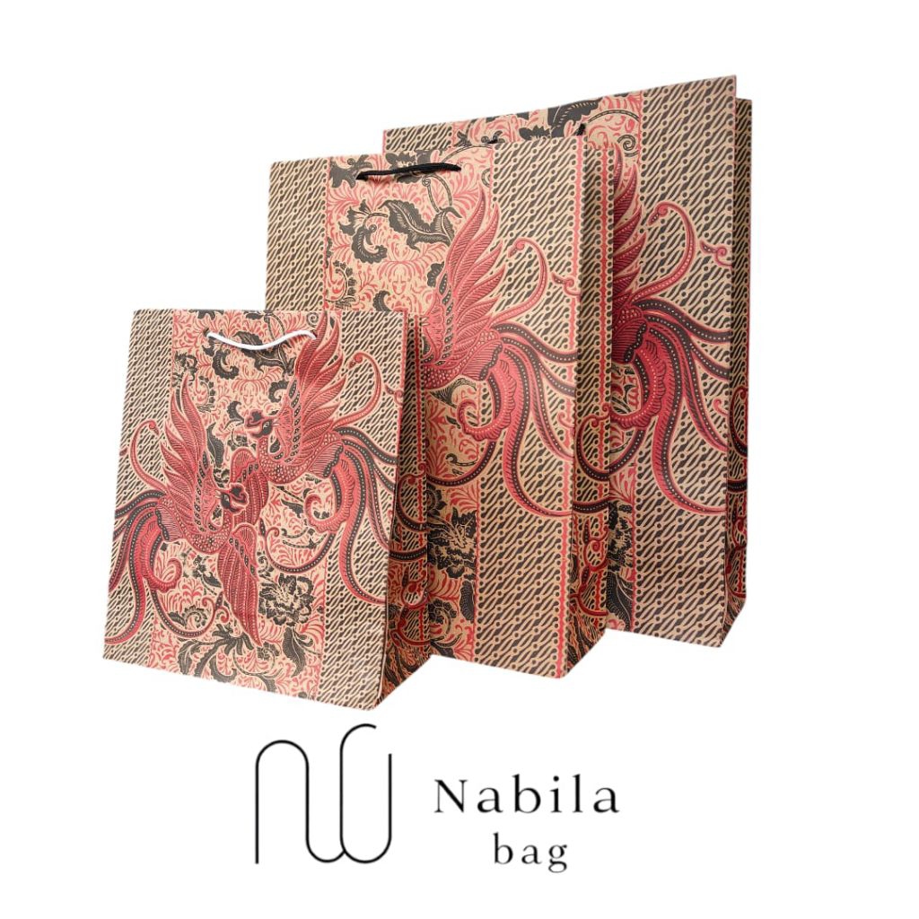 (lusinan) Paper Bag Batik Motif Burung