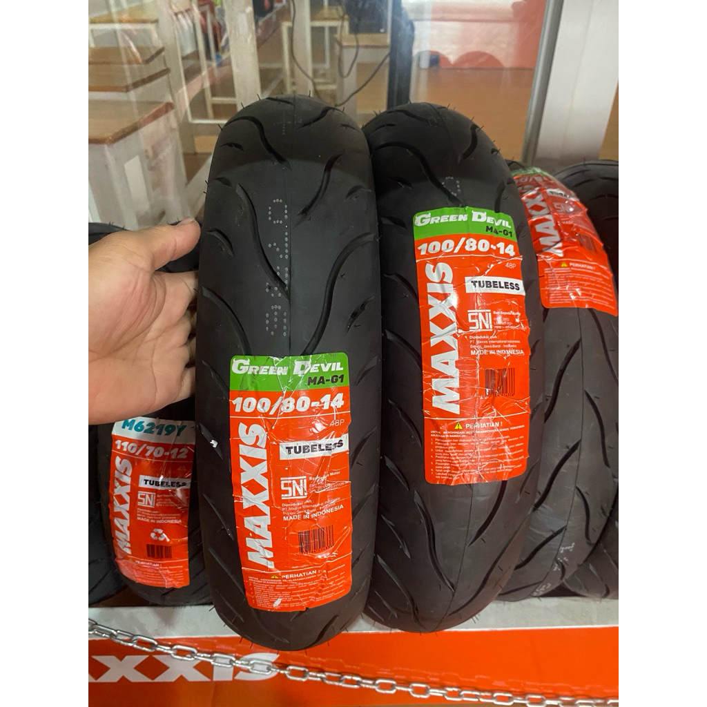 BAN MAXXIS GREEN DEVIL 100/80-14