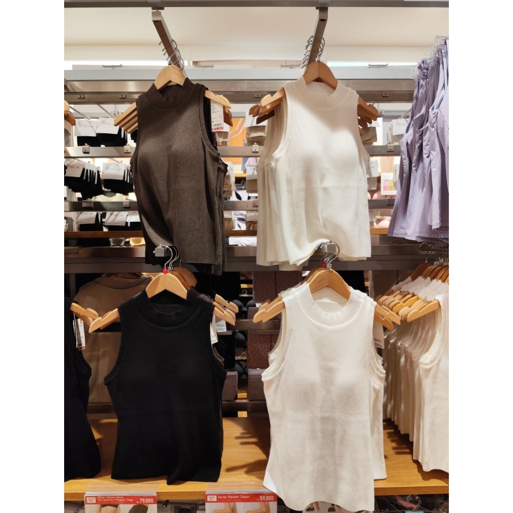 Atasan Bra Rajut Washable Uniqlo
