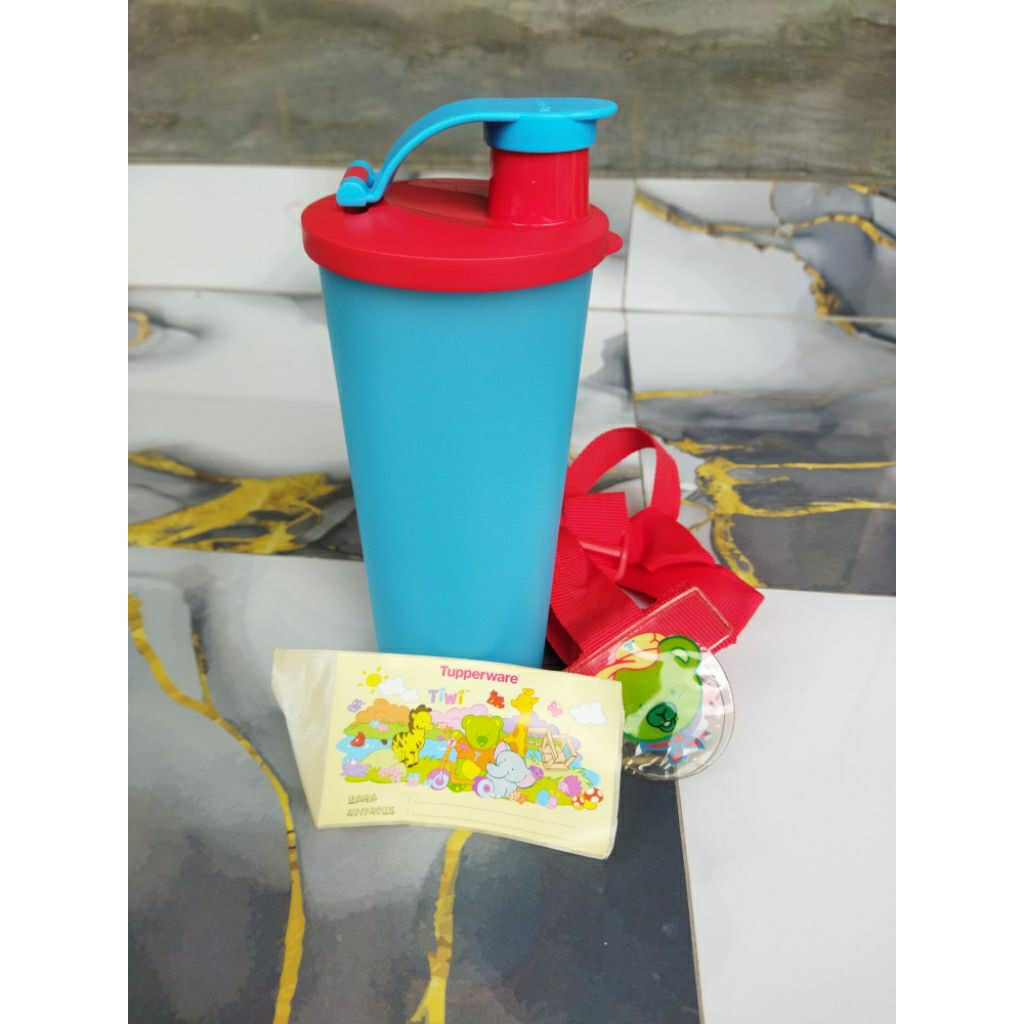 baru new botol minum anak tiwi 500ml free tali bu tupperware