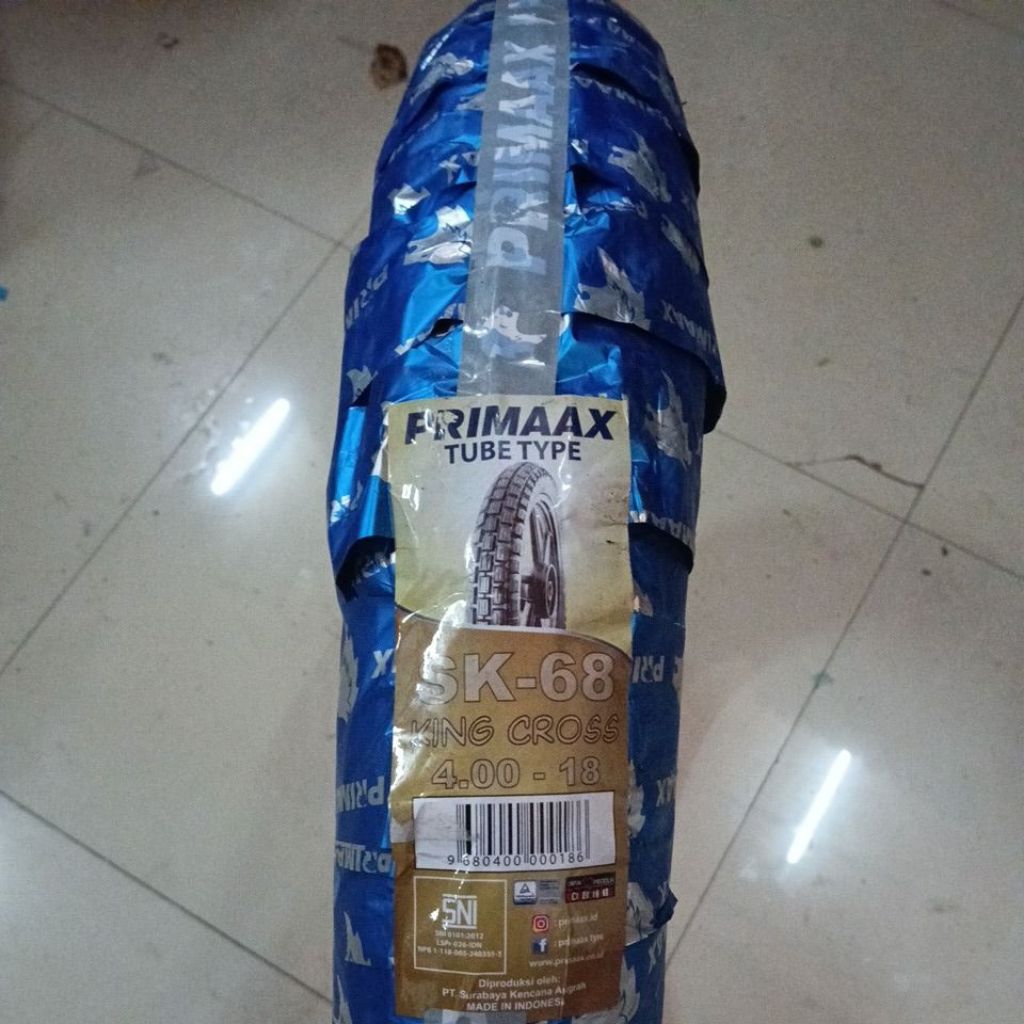 Ban Luar 400 Ring 18 PRIMAAX SK68 Tube Type Ban Trail Motor Trial Primax King Cross Trill Sk 68 4.00