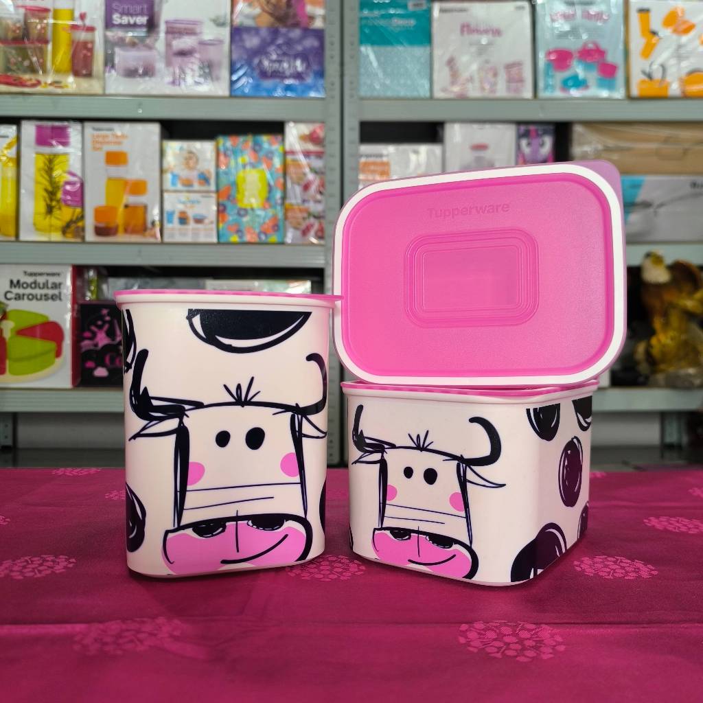 Tupperware Baseline Cow Moo Set | Toples Kedap Cairan dan Udara