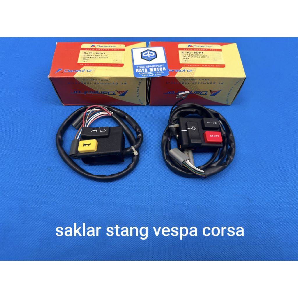 saklar lampu sein stang vespa corsa danmotor