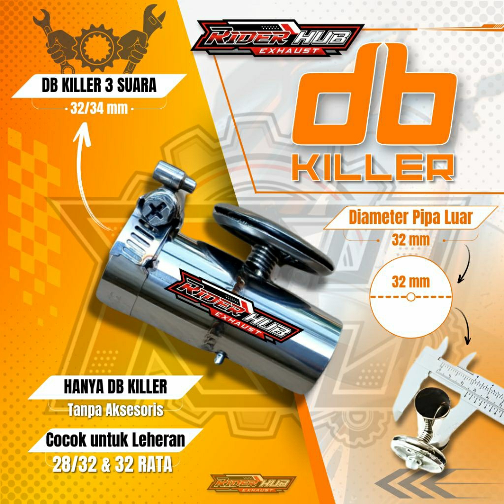 DB KILLER KNALPOT 3 SUARA 32/34 MM