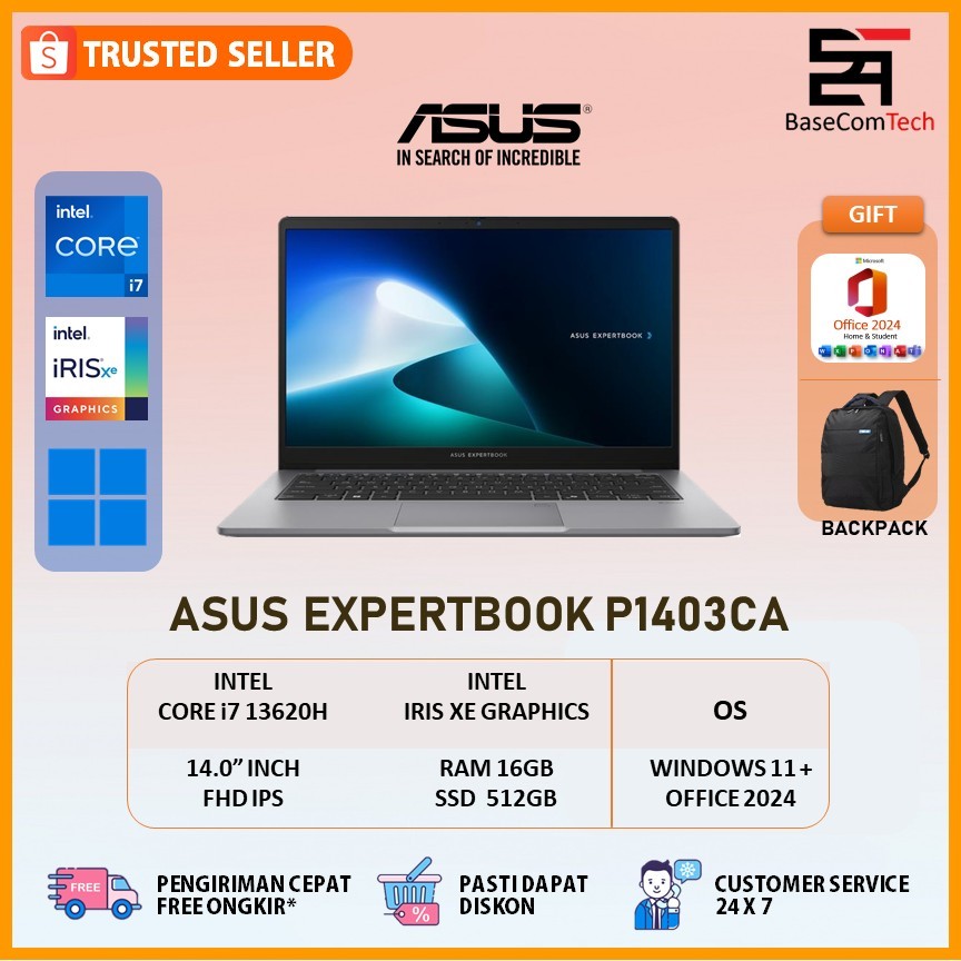 Asus Expertbook P1 i3 i5 i7 Gen 13 16GB/512GB 14.0 inchi FHD IPS Windows 11