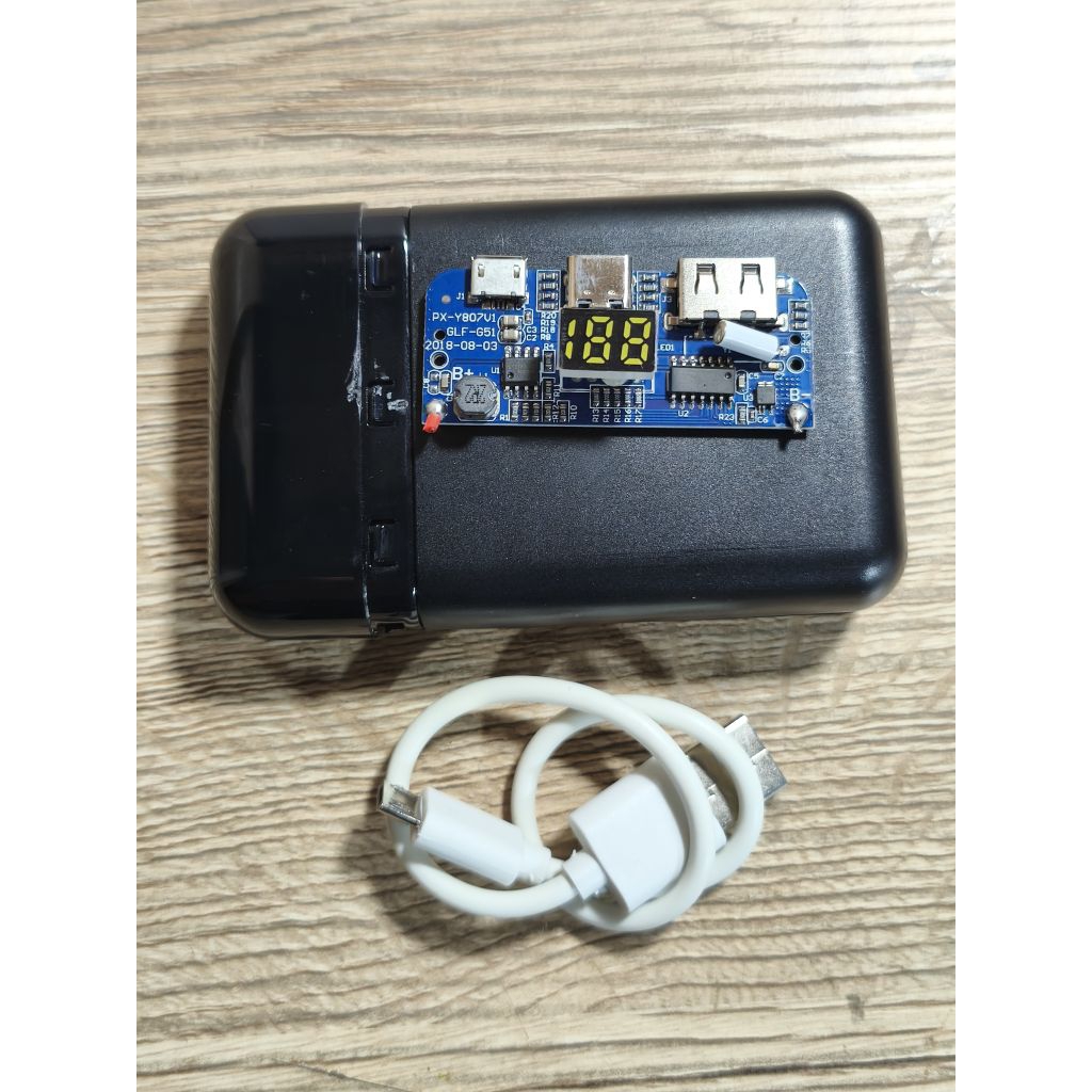 Grosir Modul Power Bank With LCD DIY 2 Slot USB 1A 2.1 KIT Powerbank