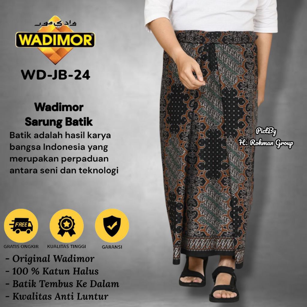 sarung wadimor jawa batik kekinian bahan katun Premium ukuran normal dewasa sarong muslim