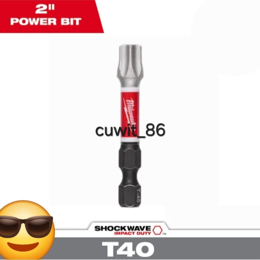 Mata Obeng Bintang Milwaukee T40 / Kunci Impact kaliper honda