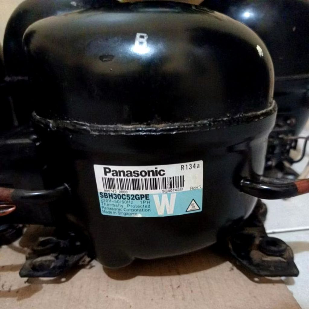 KOMPRESOR KULKAS 1 PINTU ORIGINAL PANASONIC DAN TOSHIBA GULUNGAN TEMBAGA# COMPRESSOR 1/8 PK ORI COPO