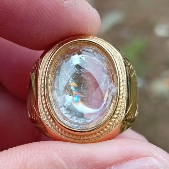 Natural cincin kinyang pelangi size 8