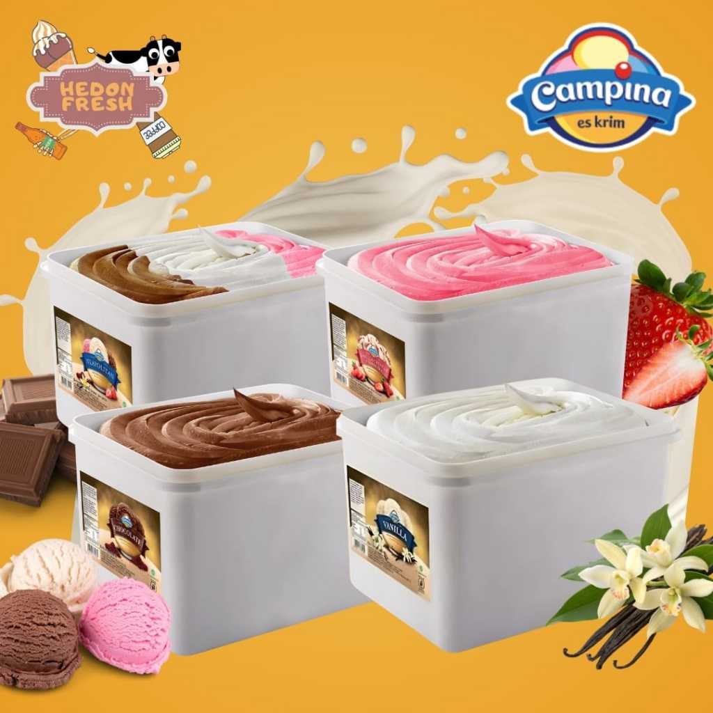 Ice Cream/Es Krim Campina 8 Liter Termurah
