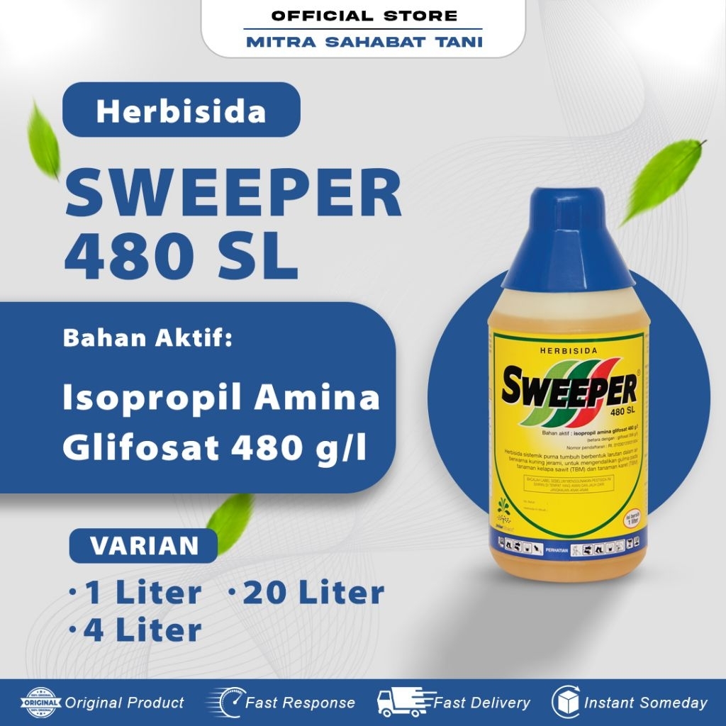 Herbisida Sistemik Purna Tumbuh Sweeper 480 SL 1 Liter