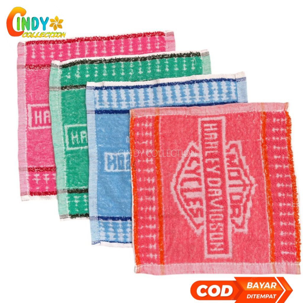HARGA SPESIAL 6 PCS SAPU TANGAN HANDUK MOTIF TERANG 30x30 PRIA DAN WANITA SAPU TANGAN HANDUK MUKA