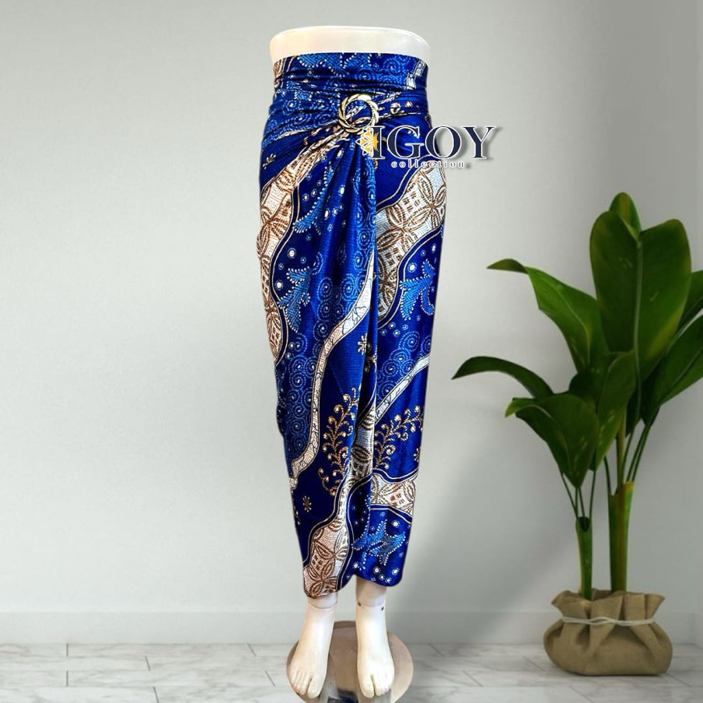 Rok Lilit Batik Bawahan Kebaya kain serut instan free ring