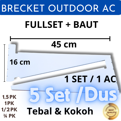 Paket Brecket AC 1 dus 5 set Braket Ac Bracket Ac 3/4 pk 1/2 pk 1 pk 1.5 pk 1,5 pk outdoor ac