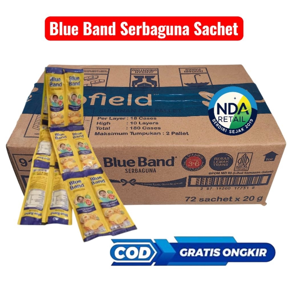 Blue band Blueband Serbaguna Sachet 20gr x 72 Sachet per DUS