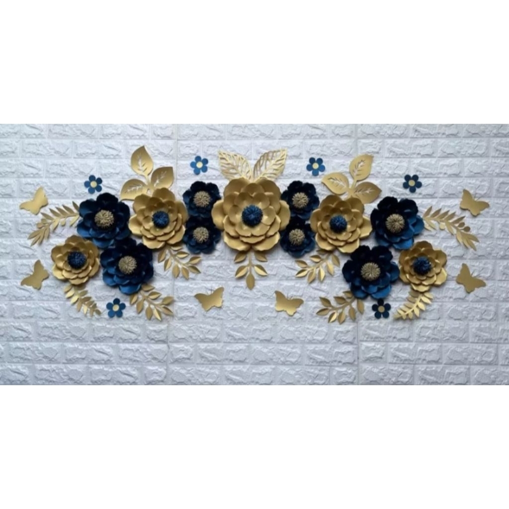 Paper Flower Dekor Lamaran Dekor Akad Bunga Kertas Dekor Dinding Lamaran Dekor Ulang Tahun Dekor Ted