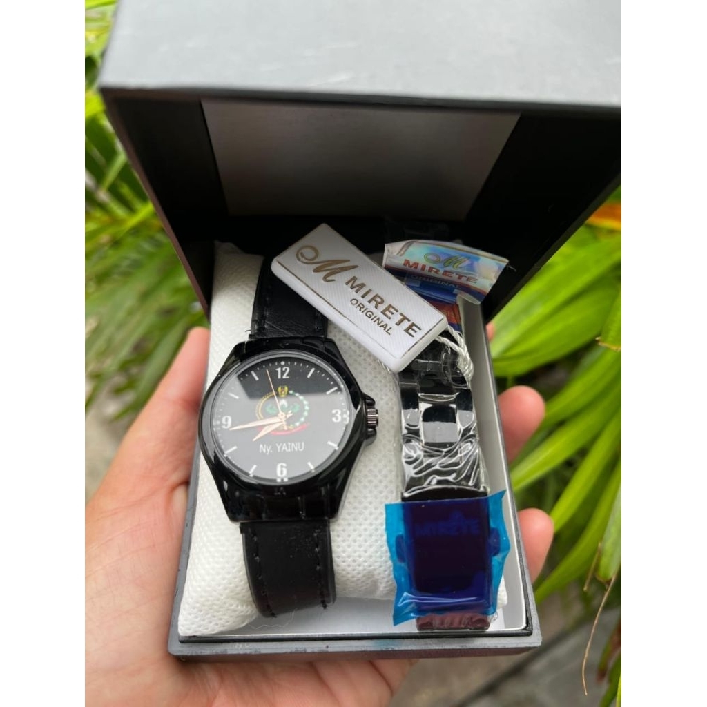 17112025 JAM TANGAN LOGO TALI KULIT DAN STAINLESS PERSIT BHAYANGKARI JALASENASTRI IKKT PIA KESEHATAN