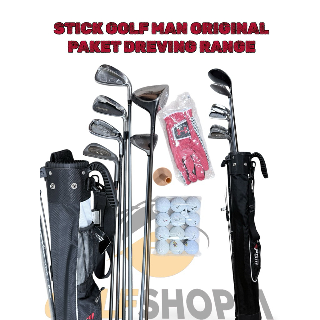Paket Golf Stick Golf - Stick Golf Paket Driving Range Golf Second Original