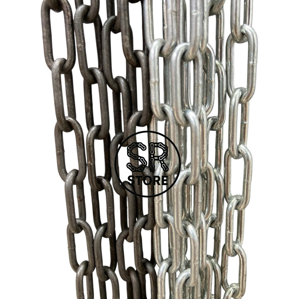 Rantai galvanis , rantai pagar , rantai keamanan , rantai besi , rantai anjing