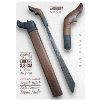 Perkakas Parang Lombok Sepuh Bilah Baja