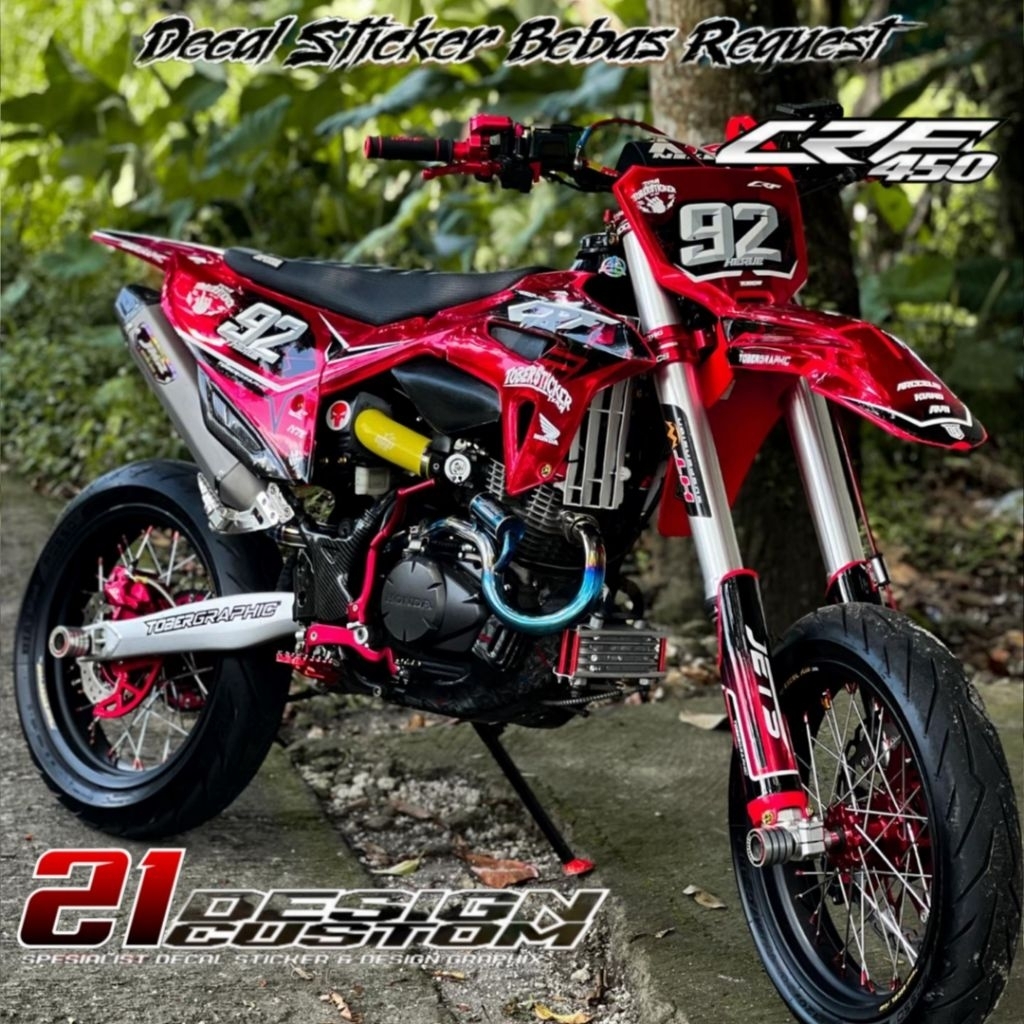 DECAL CRF 450 FULLBODY DESIGN TERBARU 2025