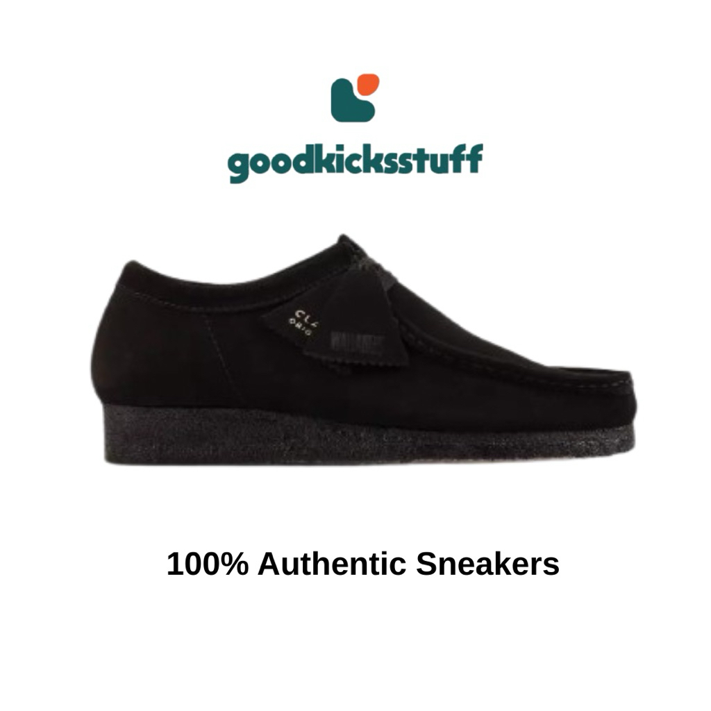 Clarks Wallabee Black Suede 100% Original