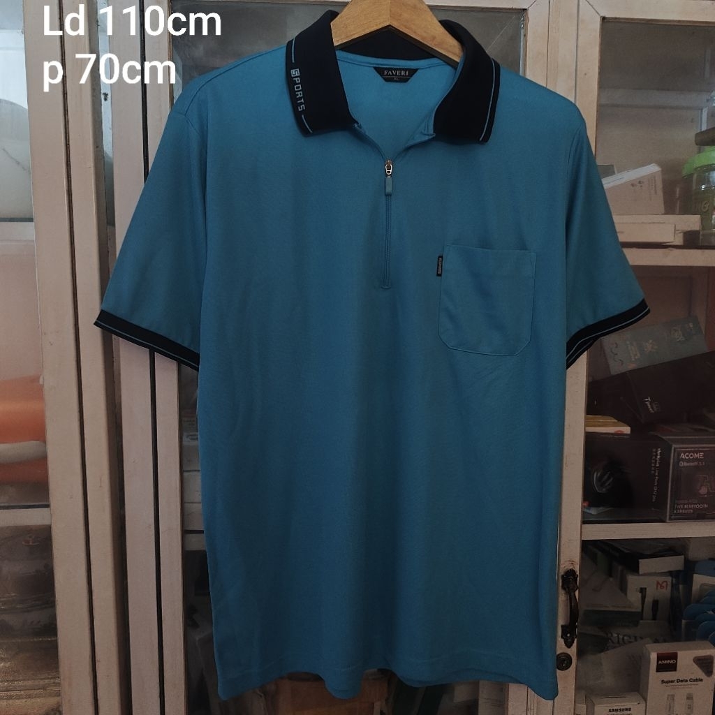 Polo halfzip olahraga
