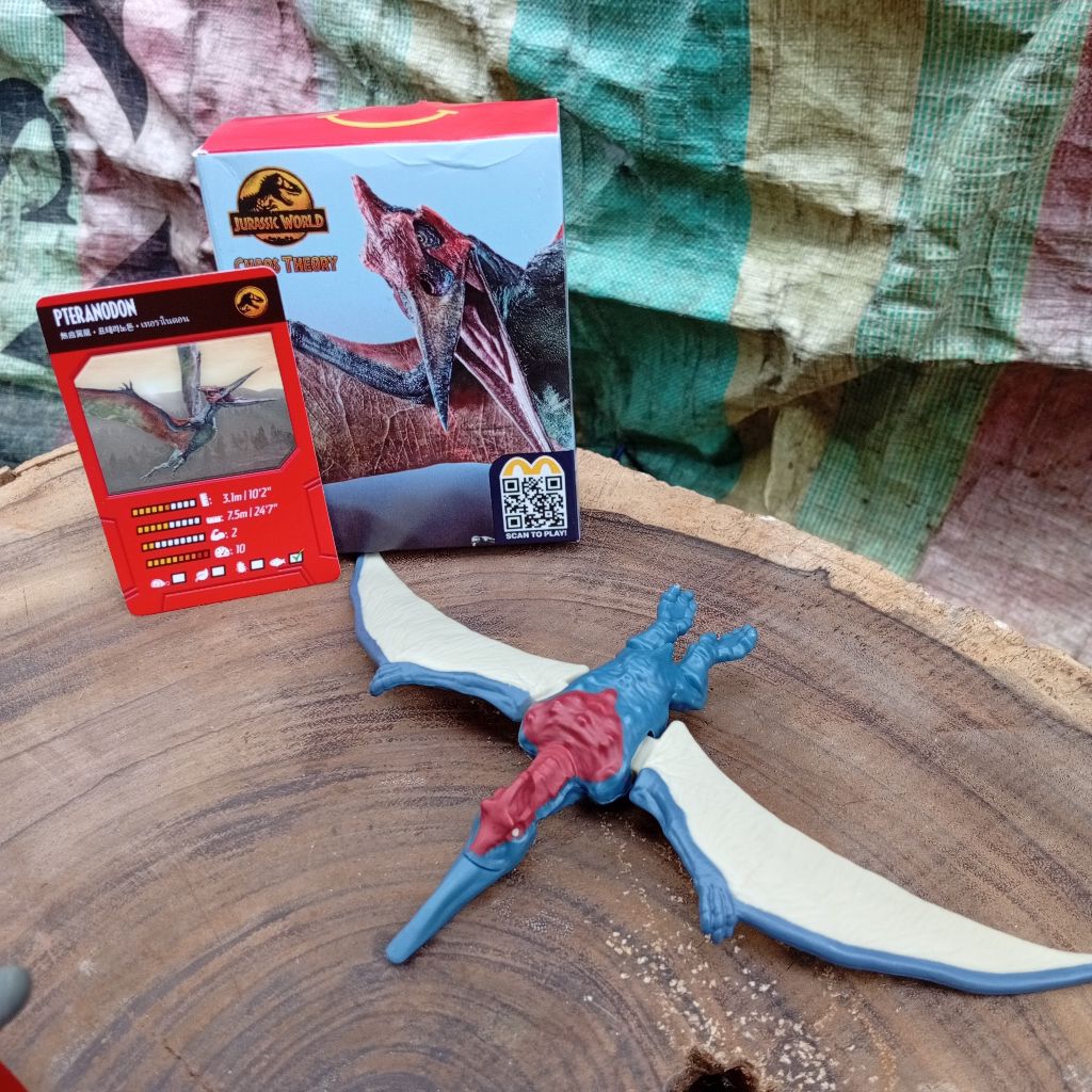 happy meal toys Jurassic world chaos theory pteranodon