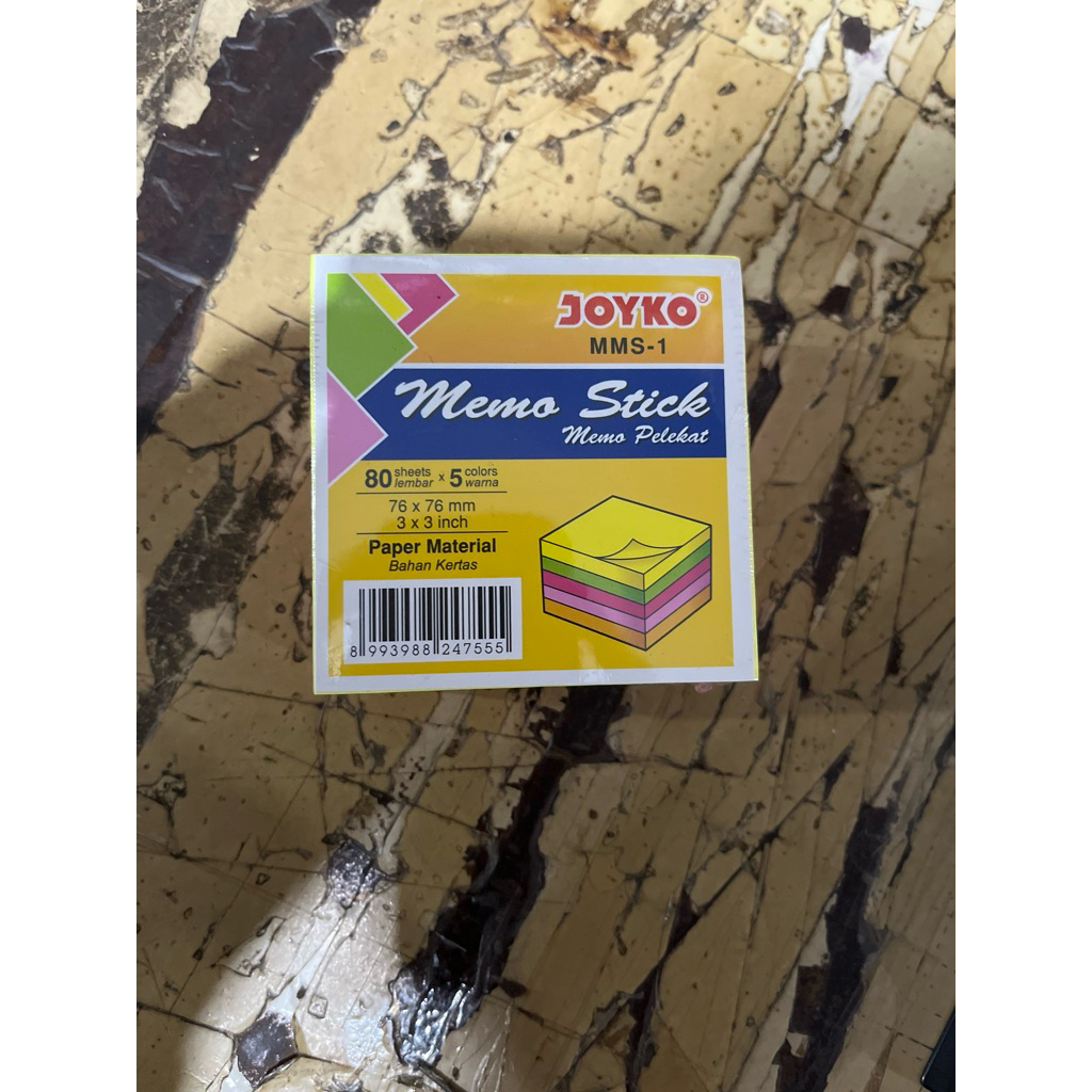 Memo stick Joyko kertas notes kertas tempel warna warni