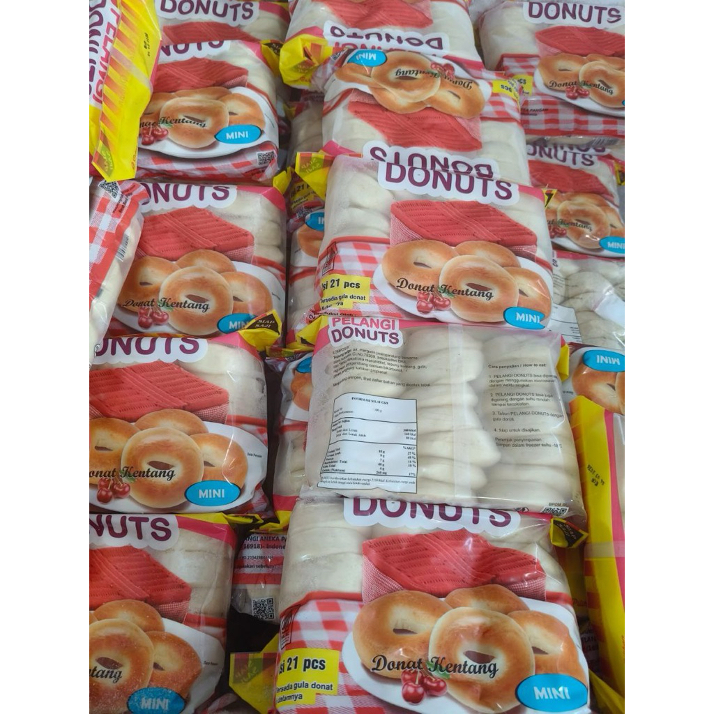 Donat Kentang Pelangi Frozen Isi 21pcs