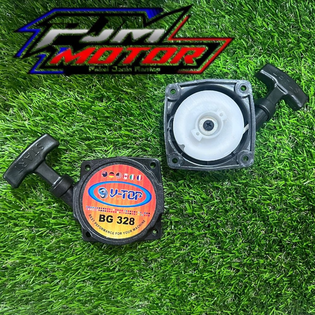 Recoil Starter Kap TARIKAN Engkol Mesin Potong Rumput 318 328 338 4 Lobang YAMAMOTO DAITO TANIKA