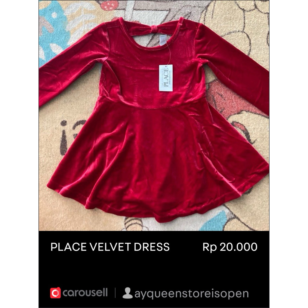 PLACE VELVET DRESS