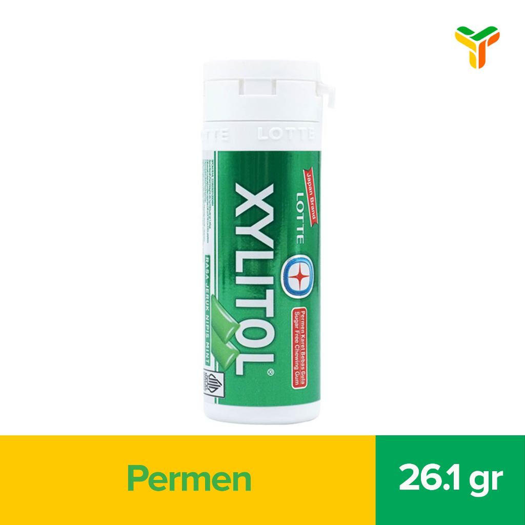 Lotte Xylitol Jeruk Nipis Mint 26.1 Gram