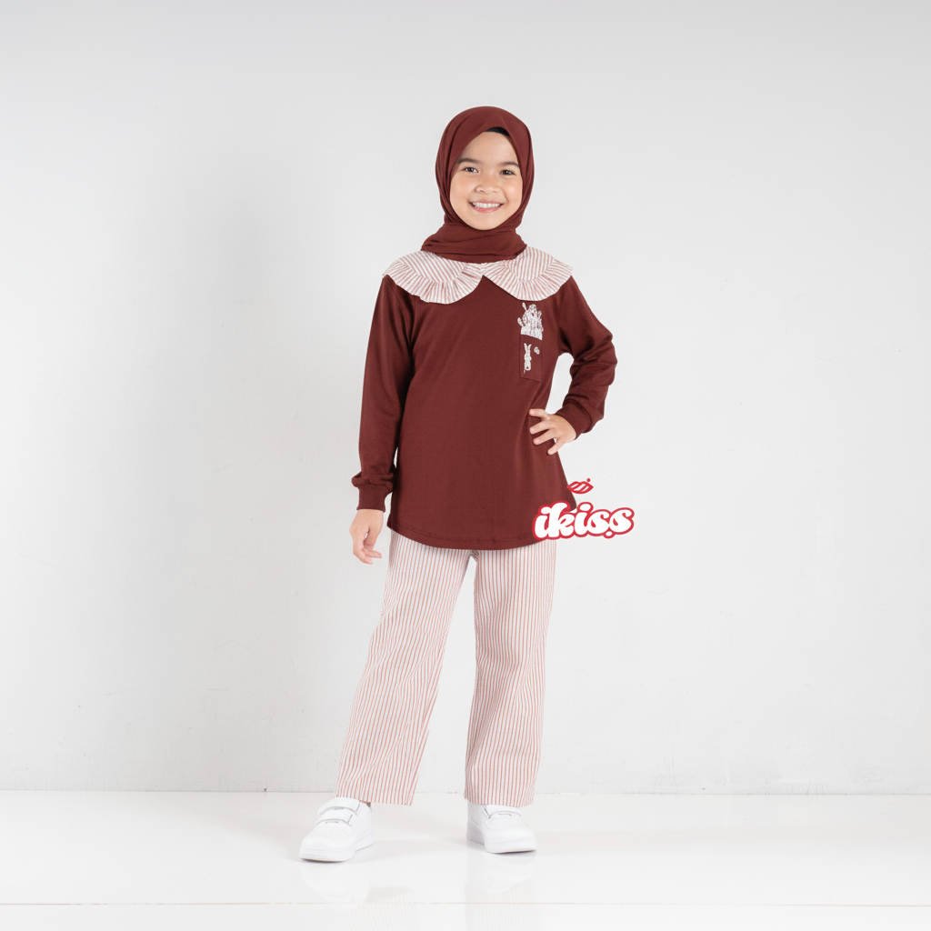 Setelan Anak Tanggung Perempuan Lucu Terbaru 5-14 Tahun Aiko Setcel Ikissyou Oneset