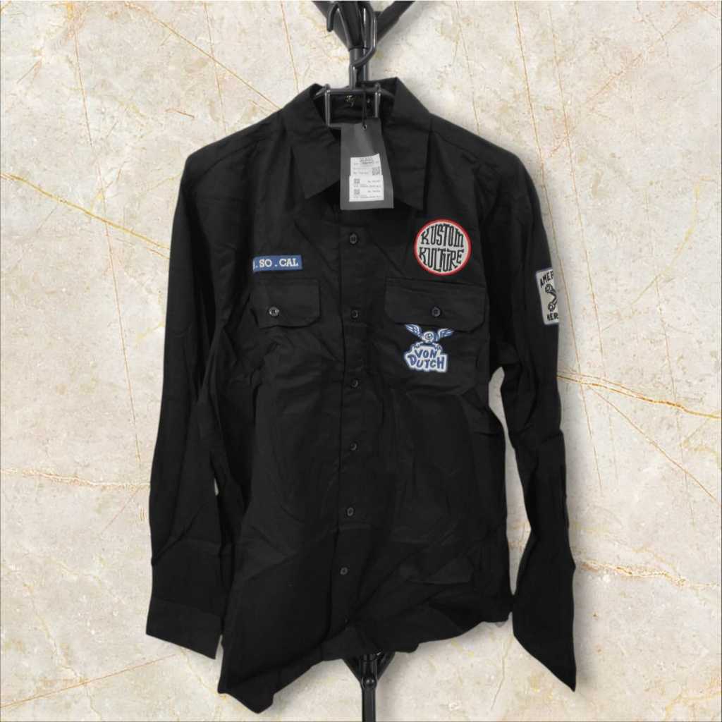 Von Dutch Workshirt Longsleeve 1470 Original | Kemeja Pria Lengan Panjang Von Dutch Original Branded