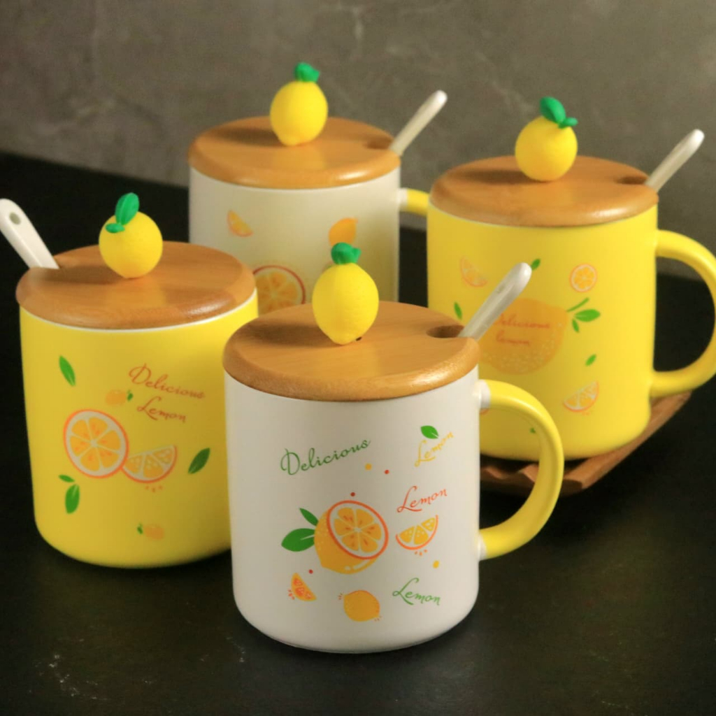 LEMON Gelas Keramik lucu/Mug/Gelas minum keramik kekinian