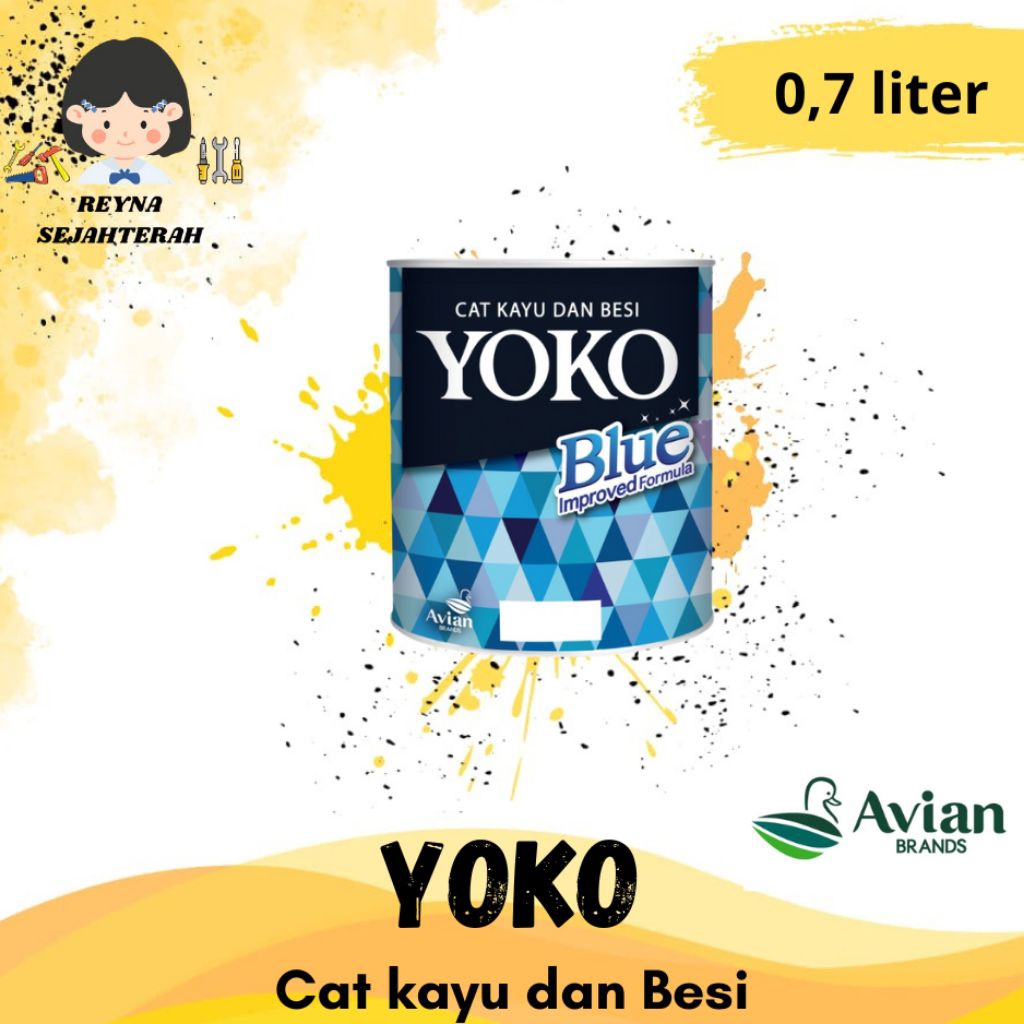 YOKO BLUE CAT KAYU DAN BESI 0,7 Liter