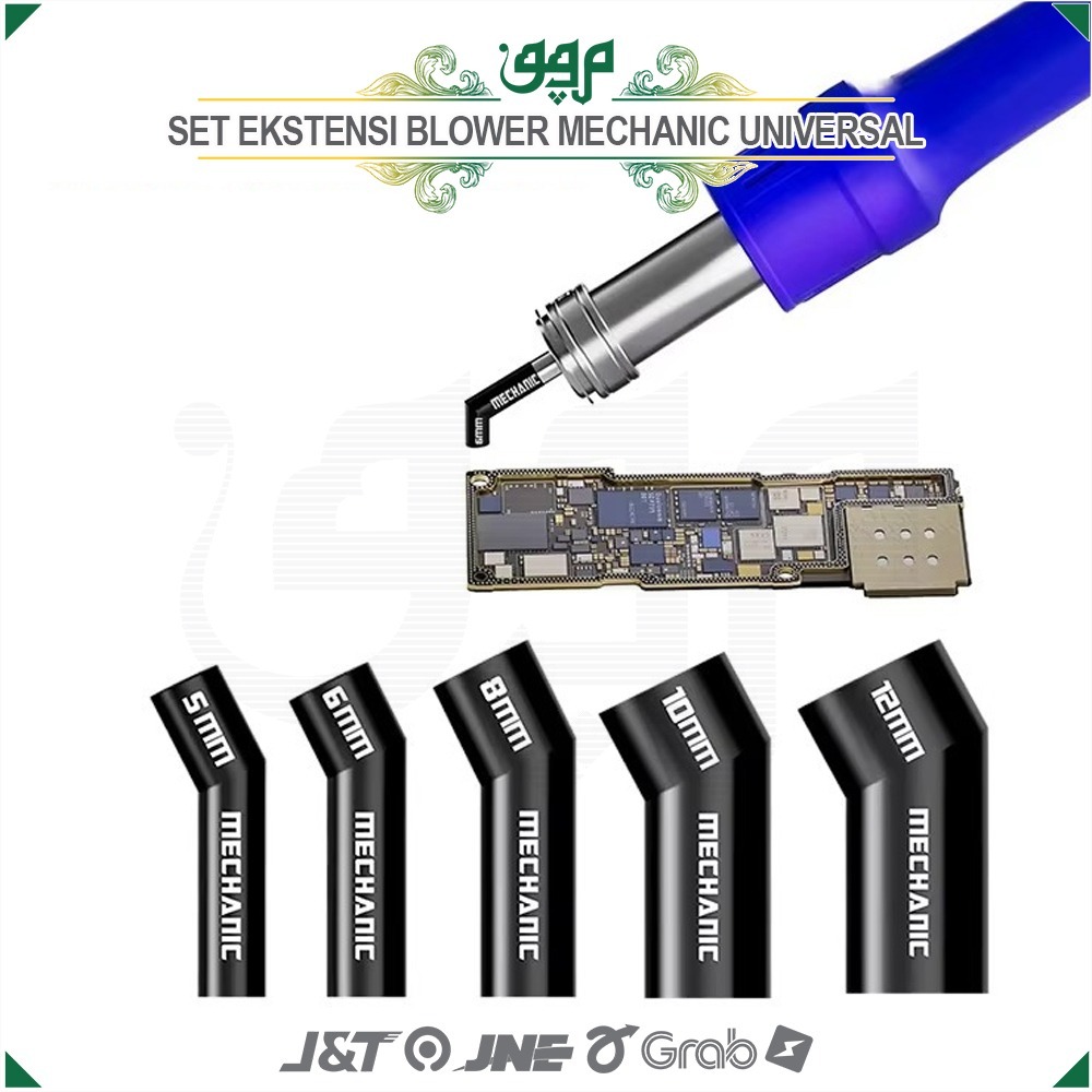 Ekstensi Blower Bengkok Universal / Set Ekstensi Mata Blower Bengkok Mechanic Universal / Sambungan 