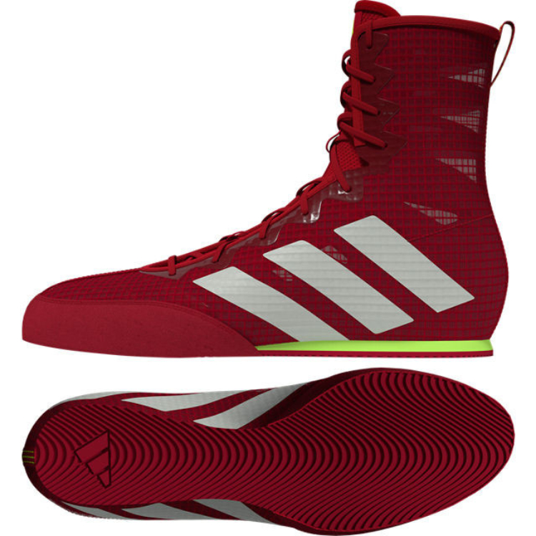 Adidas Sepatu Tinju Box Hog 4 - Boxing Shoes Red Lemon