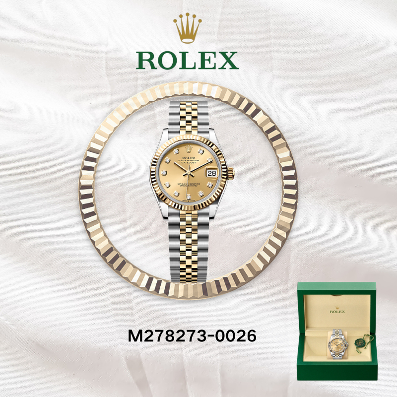 (100% Asli) Bayar di tempat  Jam tangan Rolex Oyster Perpetual Datejust baru dengan kotak asli model
