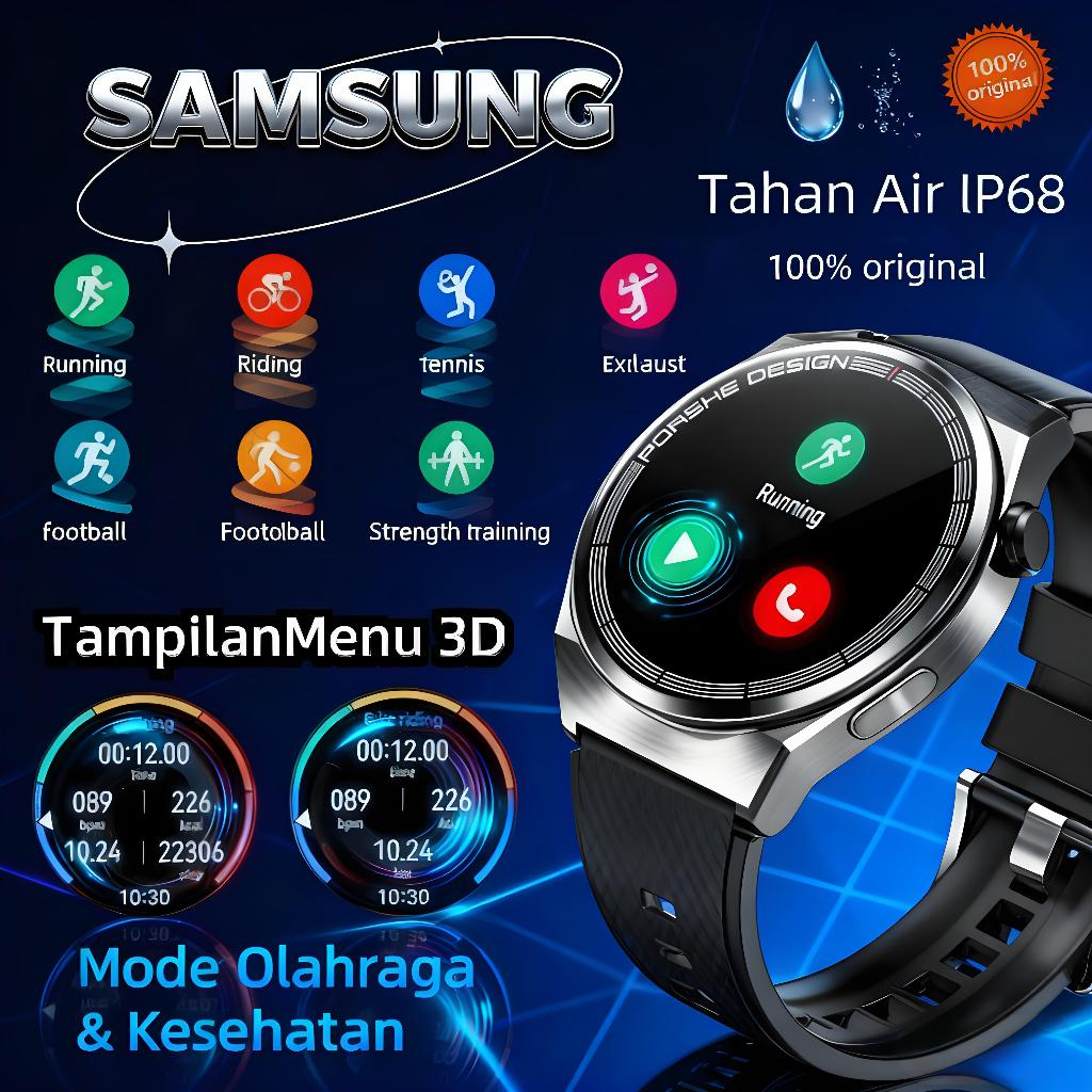 Samsung GT8 Smartwatch Pria Wanita AMOLED IP68