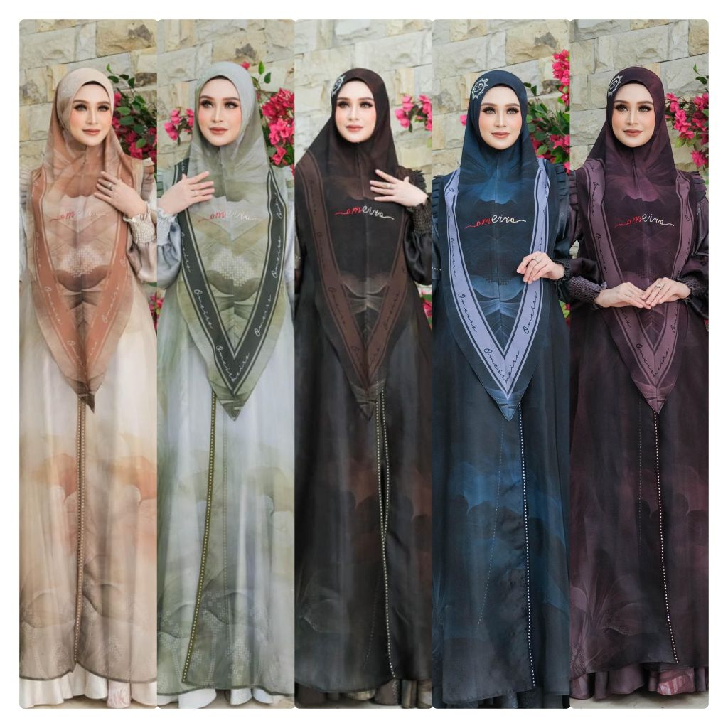 BISA COD (NARAYA SERIES BY OMEIRO SYARI ORI PREMIUM GAMIS OMEIRO TERBARU