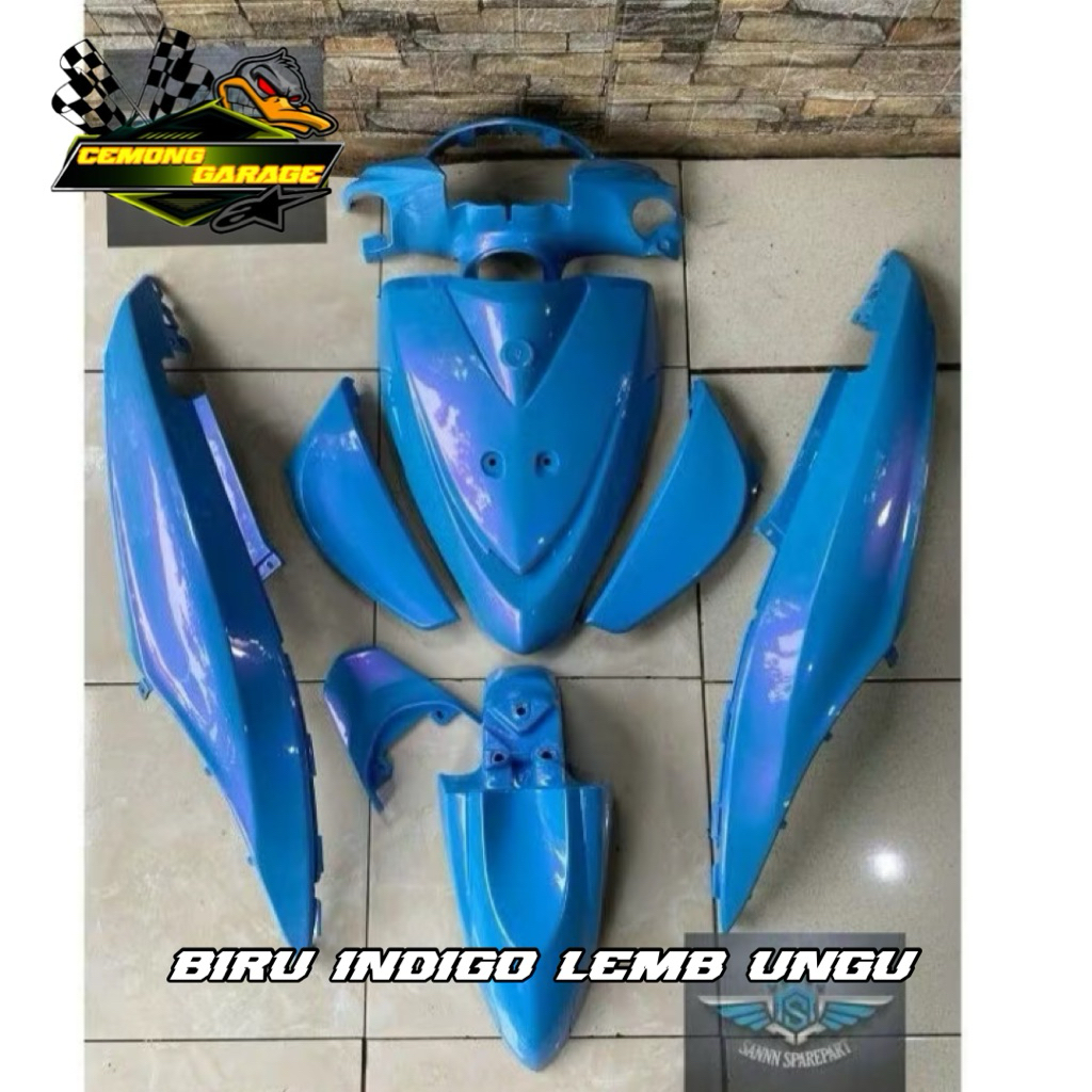 Cover body halus fullset sepeda motor mio j 2012-2014 warna custome