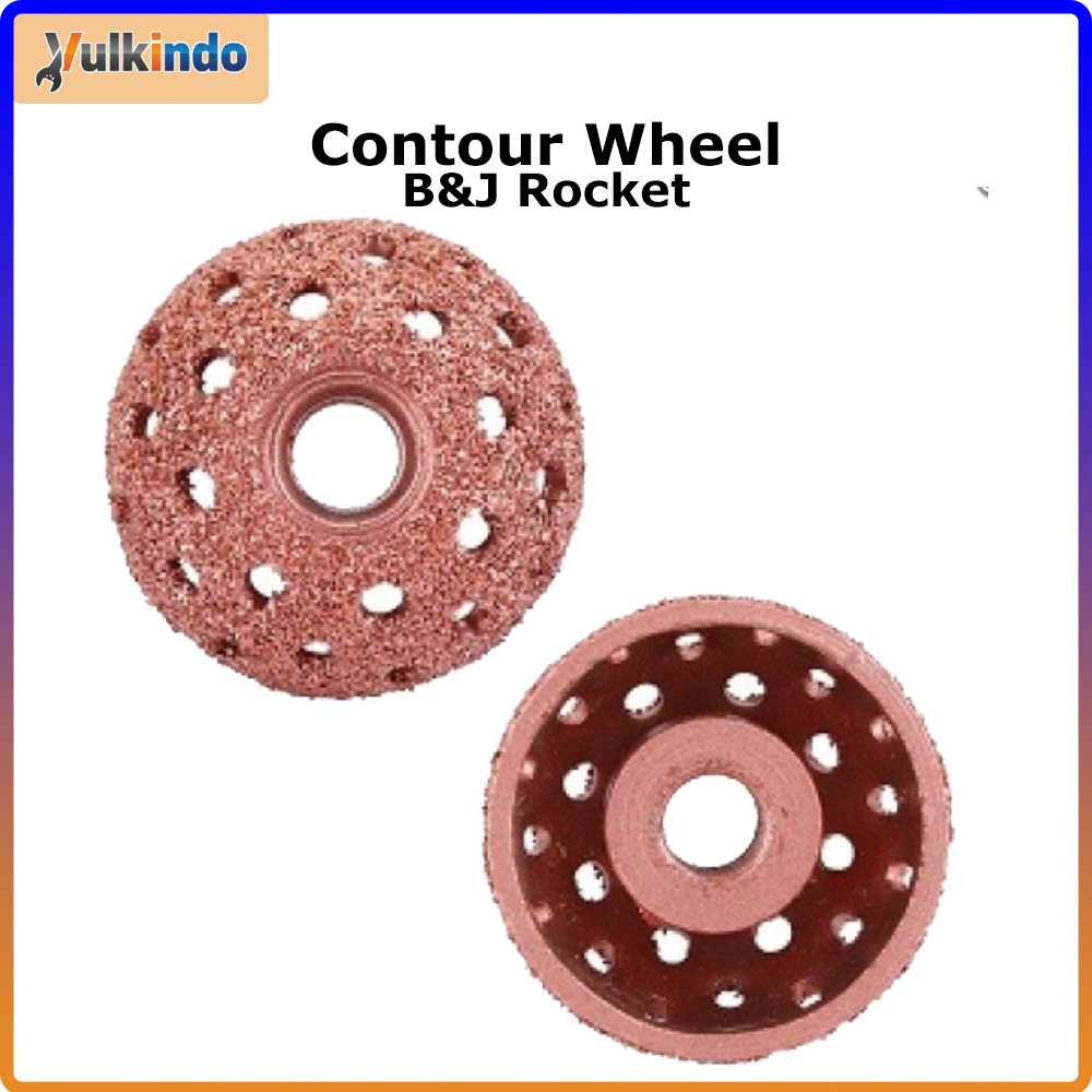 BJ Contour Wheel Mata Gerinda Ban Vulkanisir CW 50x25mm - B&J Rocket