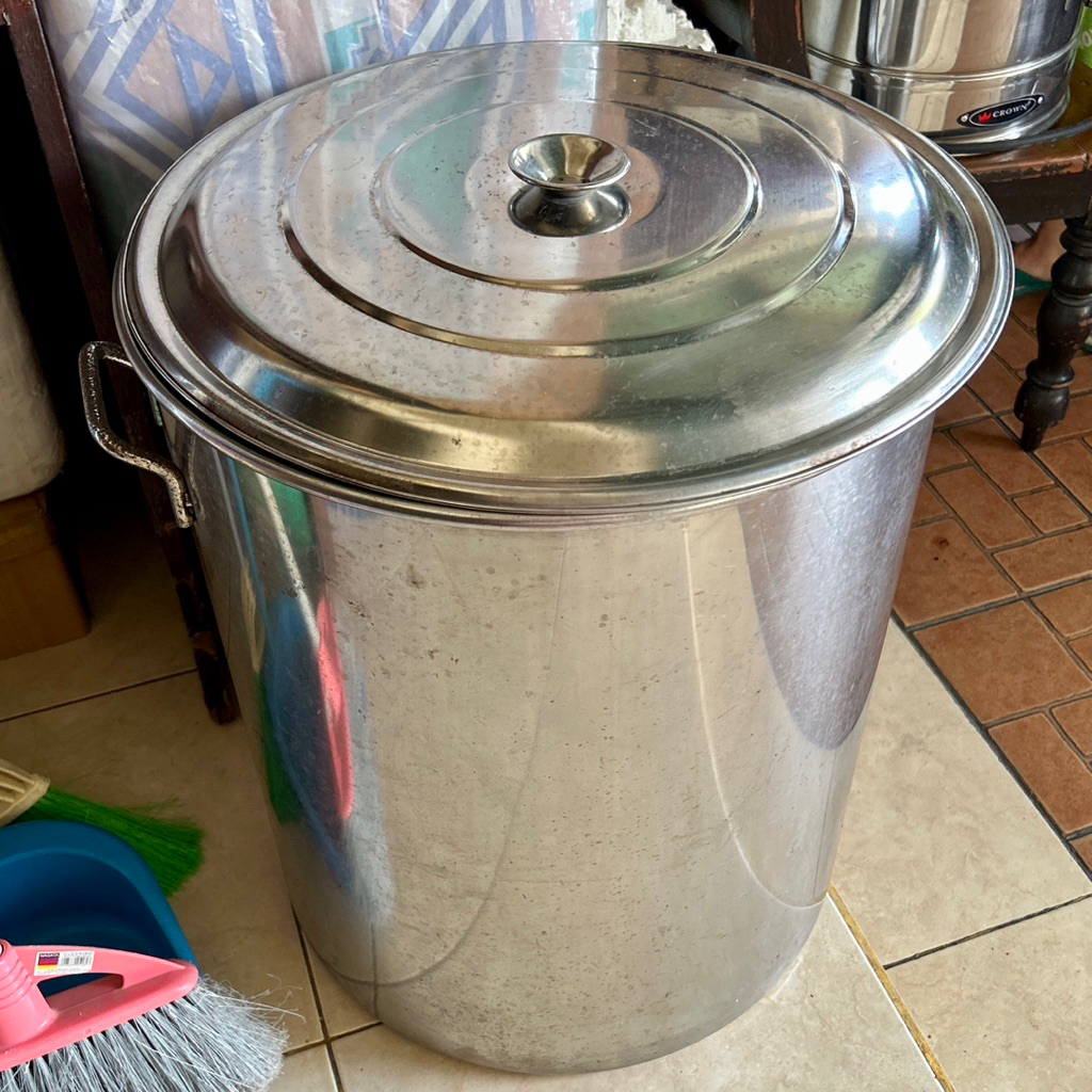 Panci Jumbo Stainless Steel Tebal Anti Karat Panci Bakso / Stockpot Jumbo 50 x 70 cm