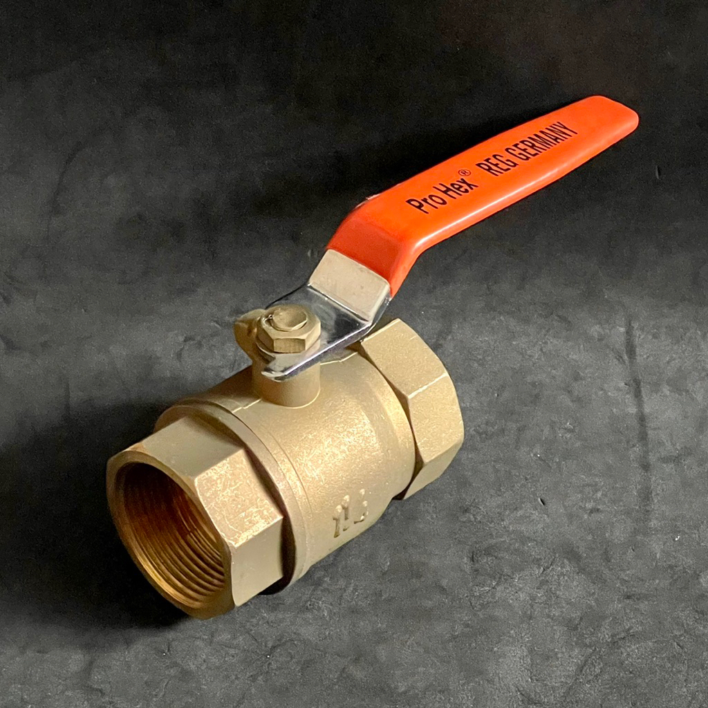 ProHex stop kran ball valve kuningan 1 1/4" / stop kran kuningan 1 1/4" / kran stop / ball valve