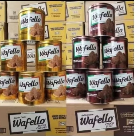 Wafello wafer tin kaleng Roma 235 gr