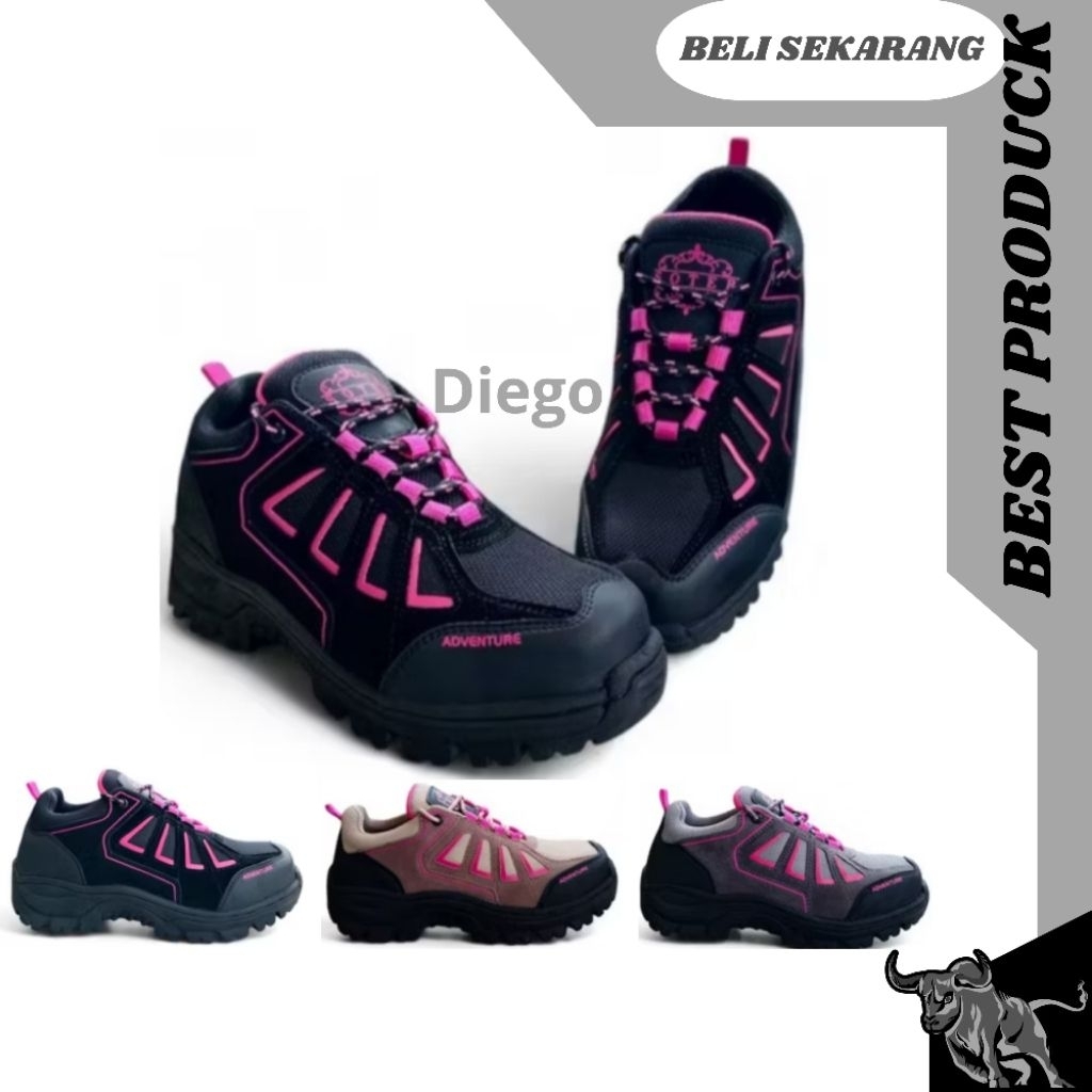 Sepatu treking gunung wanita safety treking outdoor touring